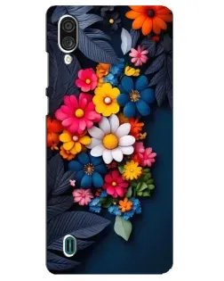 Чехол для ZTE Blade A51 Lite с картинкой «Цветочная феерия»