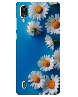 Чехол для ZTE Blade A51 Lite с картинкой «Белоснежные маргаритки»