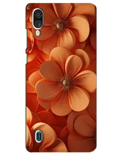 Чехол для ZTE Blade A51 Lite с картинкой «Оранжевый макро цветок»