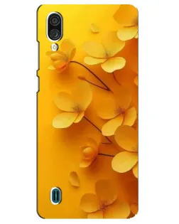 Чехол для ZTE Blade A51 Lite с картинкой «Золотые лепестки»