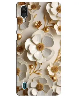 Чехол для ZTE Blade A51 Lite с картинкой «Белие бумажние  цвети»