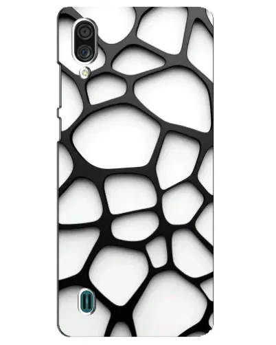 Чехол для ZTE Blade A51 Lite с картинкой «Белая объемная сетка»