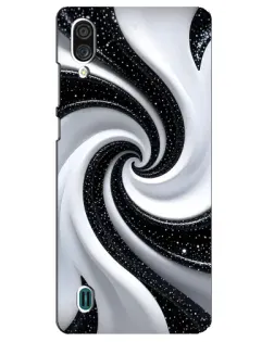 Чехол для ZTE Blade A51 Lite с картинкой «Черно-белая спираль»
