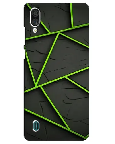 Чехол для ZTE Blade A51 Lite с картинкой «Зеленые геометрические линии»