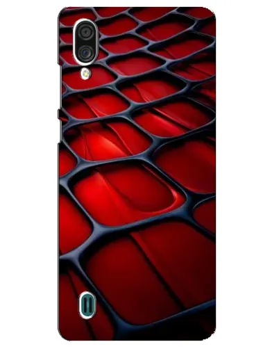 Чехол для ZTE Blade A51 Lite с картинкой «Красная глянцевая сетка»