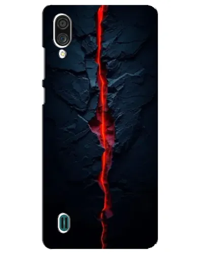 Чехол для ZTE Blade A51 Lite с картинкой «Kрасная лавовая трещина»