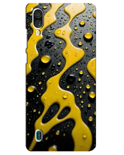 Чехол для ZTE Blade A51 Lite с картинкой «Жидкое желтое золото»