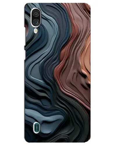 Чехол для ZTE Blade A51 Lite с картинкой «Цветные волны каньона»