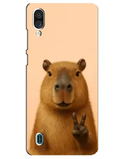 Чехол для ZTE Blade A51 Lite с картинкой «Капибара виктория»