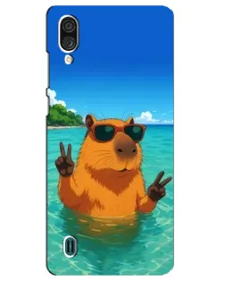 Чехол для ZTE Blade A51 Lite с картинкой «Морская капибара»