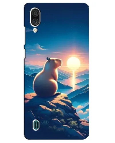 Чехол для ZTE Blade A51 Lite с картинкой «Закат солнца с капибарой» Чехол для ZTE Blade A51 Lite с картинкой «Закат солнца с капибарой»