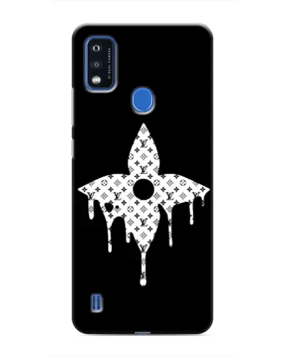 Чехол для ZTE Blade A51 с картинкой «Цветочная монограмма»