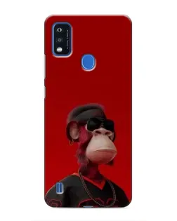 Чехол для ZTE Blade A51 с картинкой «Bored Ape в красном» Чехол для ZTE Blade A51 с картинкой «Bored Ape в красном»