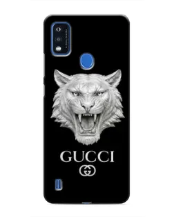 Чехол для ZTE Blade A51 с картинкой «Gucci — серебряный лев»