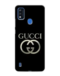 Чехол для ZTE Blade A51 с картинкой «Gucci — золото на черном»