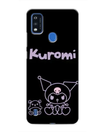 Чехол для ZTE Blade A51 с картинкой «Kuromi — черный минимализм» Чехол для ZTE Blade A51 с картинкой «Kuromi — черный минимализм»