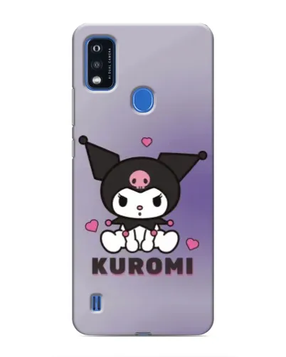 Чехол для ZTE Blade A51 с картинкой «Kuromi — фиолетовый арт» Чехол для ZTE Blade A51 с картинкой «Kuromi — фиолетовый арт»