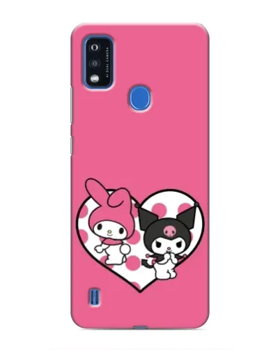Чехол для ZTE Blade A51 с картинкой «Kuromi и My Melody» Чехол для ZTE Blade A51 с картинкой «Kuromi и My Melody»