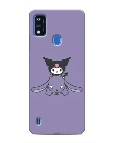 Чехол для ZTE Blade A51 с картинкой «Kuromi на лиловом фоне» Чехол для ZTE Blade A51 с картинкой «Kuromi на лиловом фоне»