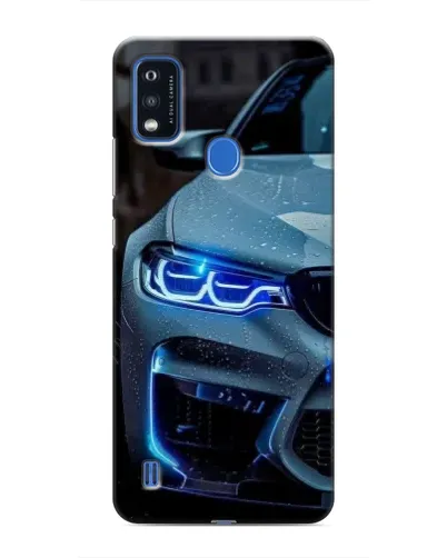 Чехол для ZTE Blade A51 с картинкой «Взгляд BMW с синими фарами»