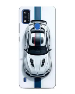 Чехол для ZTE Blade A51 с картинкой «Вид сверху — BMW M»