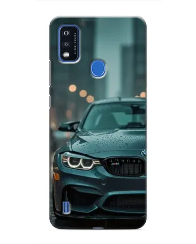 Чехол для ZTE Blade A51 с картинкой «BMW в огнях города»