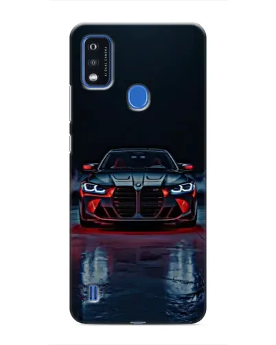 Чехол для ZTE Blade A51 с картинкой «BMW на мокрой дороге»