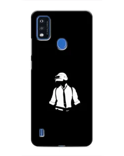 Чехол для ZTE Blade A51 с картинкой «PUBG — белый шлем»