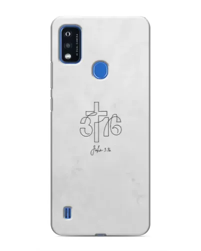 Чехол для ZTE Blade A51 с картинкой «Иоанна 3:16 Крест»