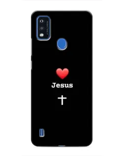 Чехол для ZTE Blade A51 с картинкой «Сердце - Jesus»