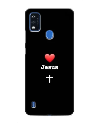 Чехол для ZTE Blade A51 с картинкой «Сердце - Jesus»