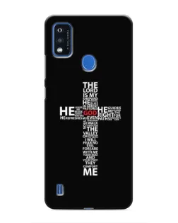 Чехол для ZTE Blade A51 с картинкой «Текстовый крест»