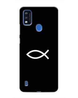 Чехол для ZTE Blade A51 с картинкой «Символ рыбы Jesus»
