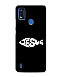 Чехол для ZTE Blade A51 с картинкой «Рыба Jesus»