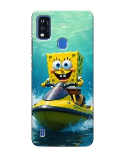 Чехол для ZTE Blade A51 с картинкой «Спанч Боб на гидроцикле» Чехол для ZTE Blade A51 с картинкой «Спанч Боб на гидроцикле»