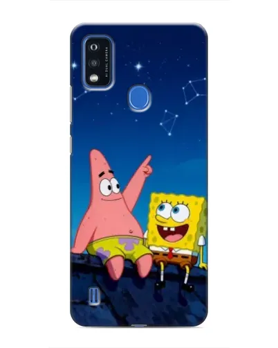 Чехол для ZTE Blade A51 с картинкой «Губка Боб и Патрик ночью» Чехол для ZTE Blade A51 с картинкой «Губка Боб и Патрик ночью»