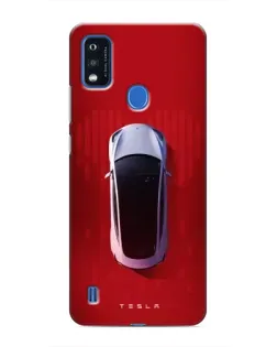 Чехол для ZTE Blade A51 с картинкой «Tesla Top View»