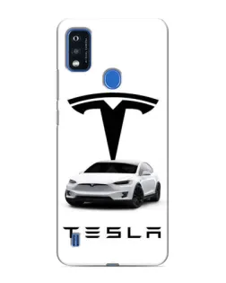 Чехол для ZTE Blade A51 с картинкой «Tesla White Style»