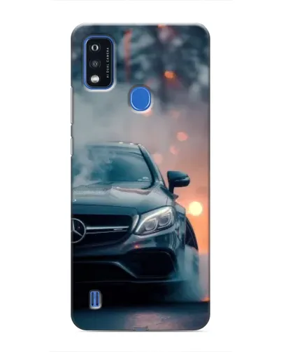 Чехол для ZTE Blade A51 с картинкой «Mercedes — ночной город»