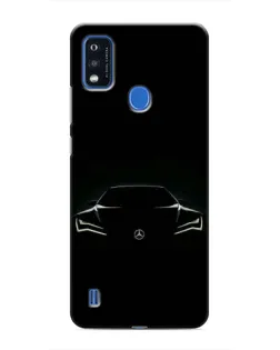 Чехол для ZTE Blade A51 с картинкой «Mercedes — силуэт авто» Чехол для ZTE Blade A51 с картинкой «Mercedes — силуэт авто»
