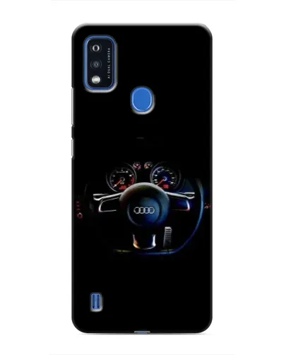 Чехол для ZTE Blade A51 с картинкой «Салон Audi — руль»