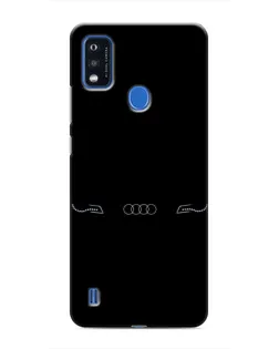 Чехол для ZTE Blade A51 с картинкой «Audi — световой подпись»
