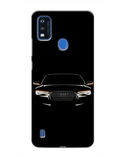 Чехол для ZTE Blade A51 с картинкой «Audi — ночной контур»