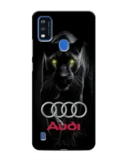 Чехол для ZTE Blade A51 с картинкой «Пантера и Audi»