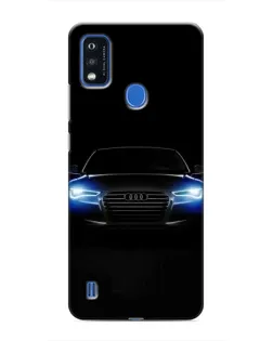 Чехол для ZTE Blade A51 с картинкой «Audi в неоне»