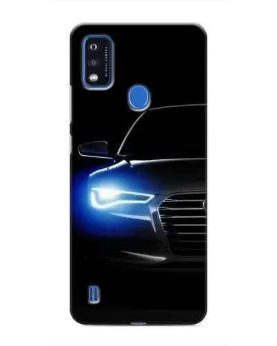 Чехол для ZTE Blade A51 с картинкой «Неоновый взгляд Audi»