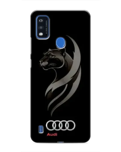 Чехол для ZTE Blade A51 с картинкой «Графика — пантера и Audi»