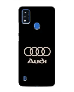 Чехол для ZTE Blade A51 с картинкой «Audi — золотой логотип»