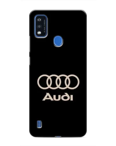 Чехол для ZTE Blade A51 с картинкой «Audi — золотой логотип»
