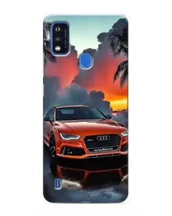 Чехол для ZTE Blade A51 с картинкой «Audi — закат»